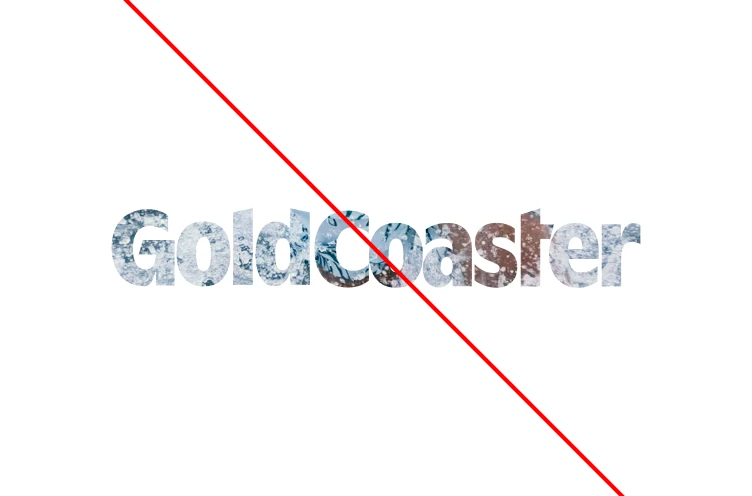 Incorrect GoldCoaster wordmark used as an image mask