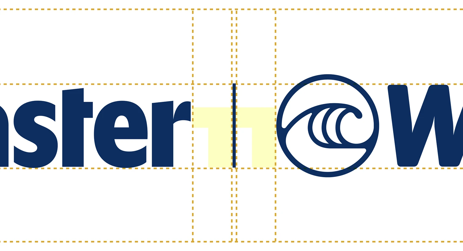 Partner lockup spacing diagram using the X unit